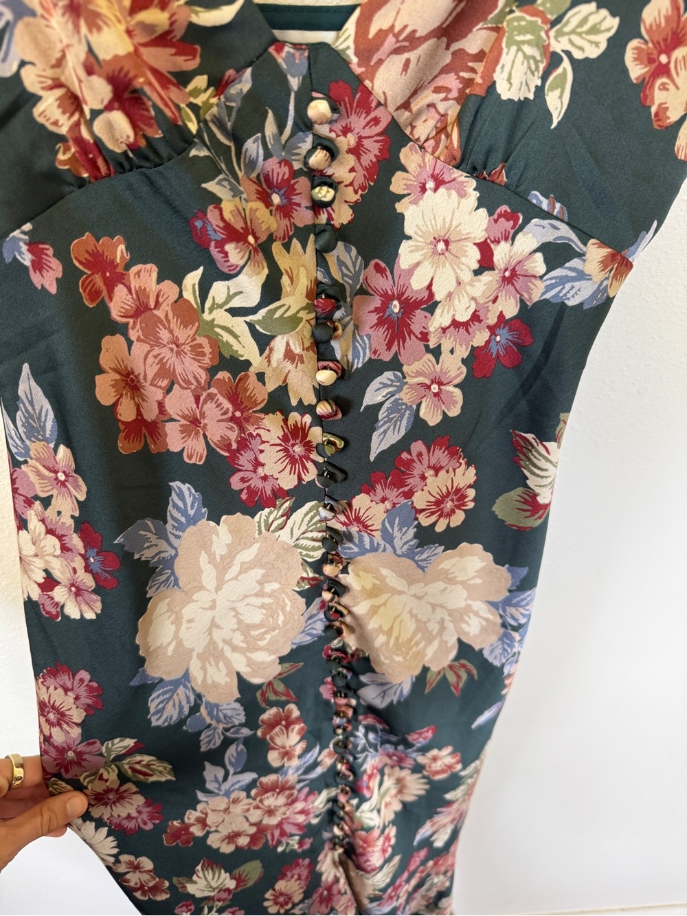 Dress Forum Green Floral Maxi Slip Dress - Picture 4 of 6